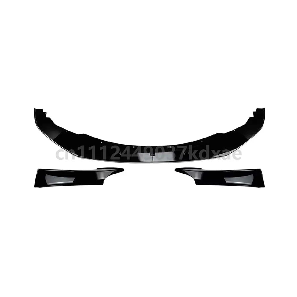 For 2011-2014  BMW 1 Series M135i F20 F21 M Sport Maxton Style Gloss Black Carbon Look Car Front Bumper Splitter Lip