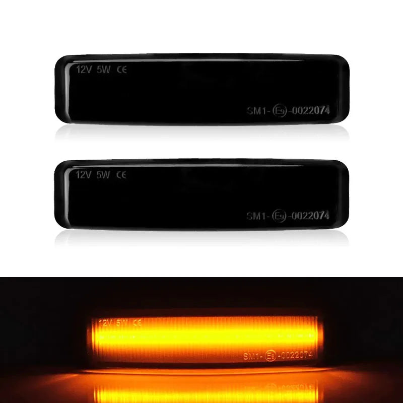 For BMW 5-Series E39 520i 520d 523i 525d 525i 525tds 528i 530d 530i 540i 540iP M5 LED Side Marker Lamp Amber Fender Turn Signal