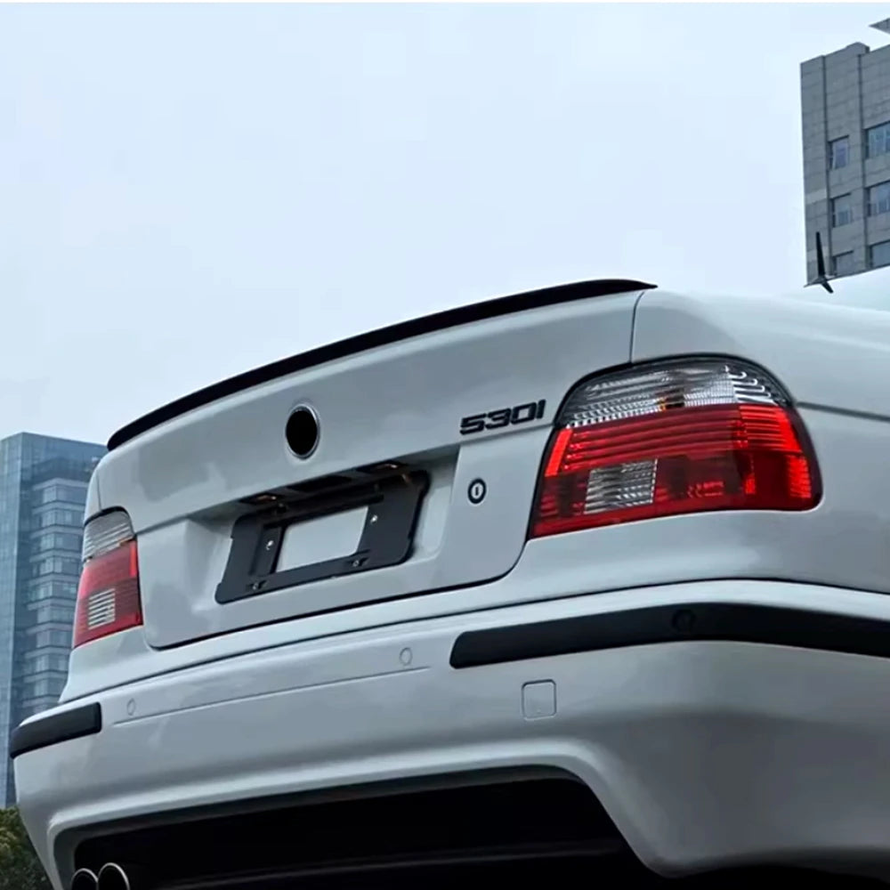 For 1996-2003 BMW 5 Series E39 E34 520i 525Li M5 Style Trunk Lip Spoiler, ABS Material, Carbon Fiber Look, Modified Accessories