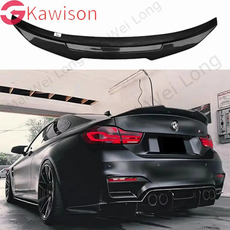 High Quality CARBON FIBER REAR WING TRUNK LIP SPOILER FOR BMW F32 F33 F36 4 Series 420 428 430 435 2014-2018 PSM Style