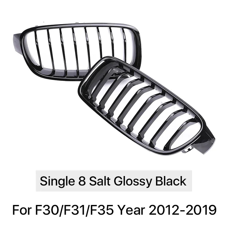 Front Refiting Racing Grille Carbon Fiber M Color Grill Kidney For BMW 3 Series F30 F31 F35 2012-2019 320i 328i 330i Accessories