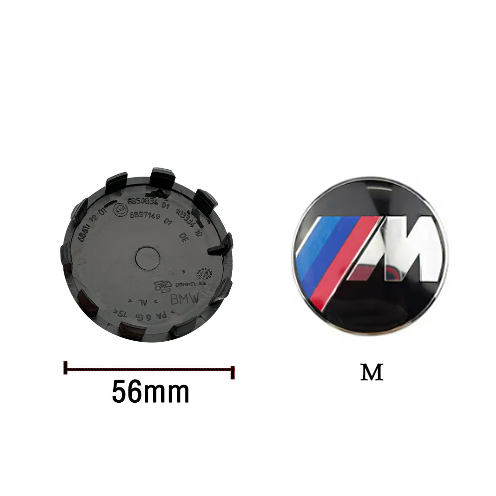 4PCS 68MM 56MM Car Wheel Center Hub Cap For BMW mini E87 M Performance E36 E46 E60 E90 E91 E92 E93 F30 F20 M3 Car Accessories