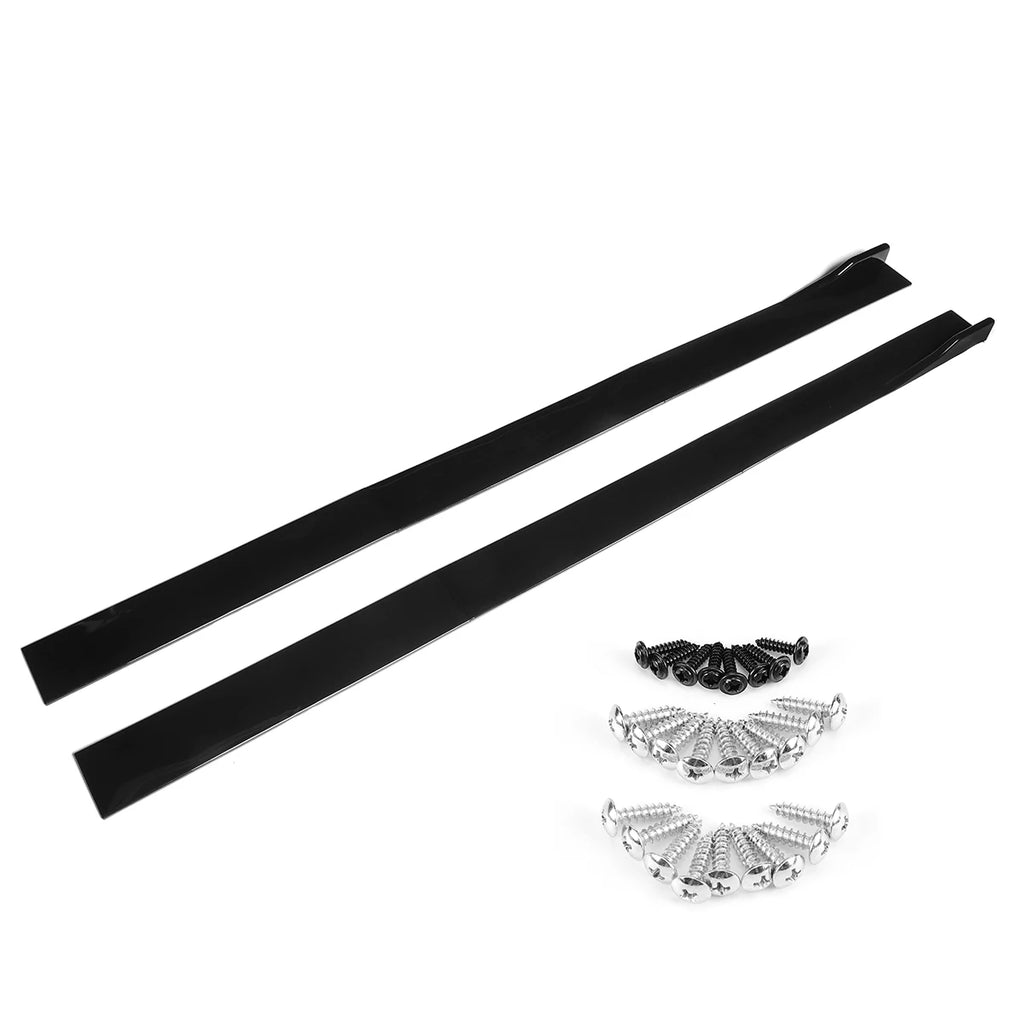 Black 2m Side Skirts Rocker Splitters Diffuser Winglet Wings For BMW F30 F80 M3 F82 M4 3-Series 320i 325i 330i