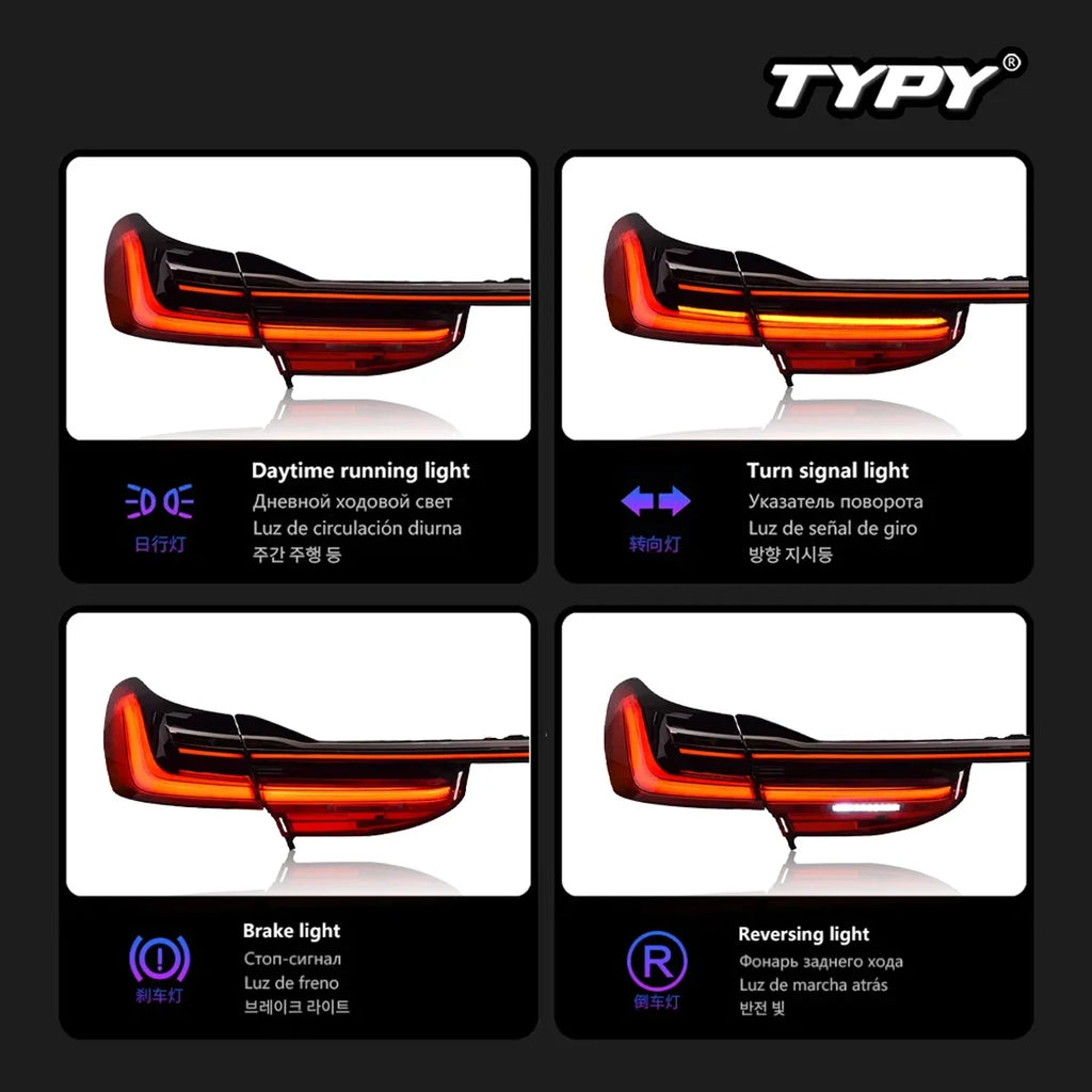 Car For BMW 7 Series G12 G11 Taillight 2015-2018 Upgrade Modified to New DRL Dynamic Turn Signal LED Taillight Auto Accessories