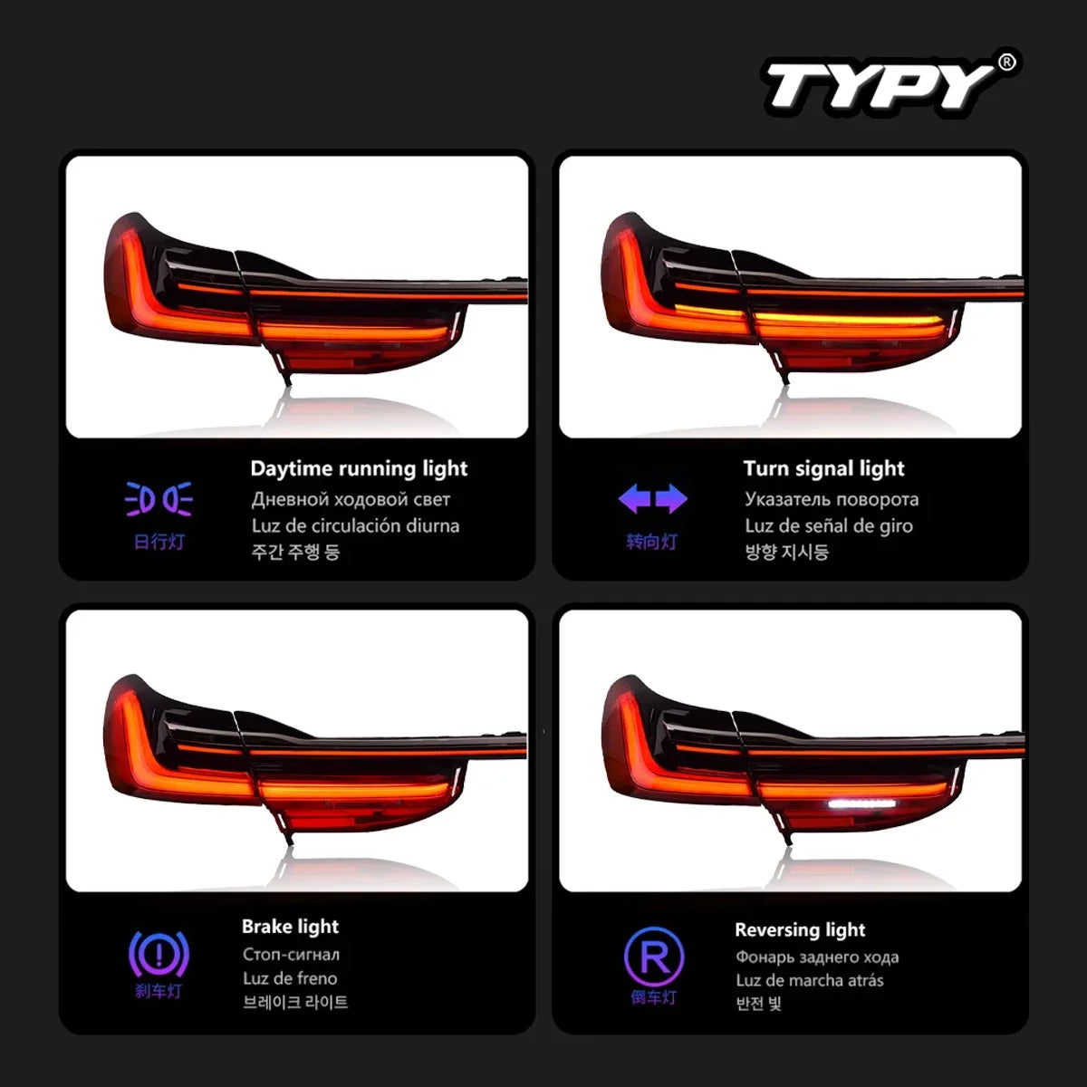Car For BMW 7 Series G12 G11 Taillight 2015-2018 Upgrade Modified to New DRL Dynamic Turn Signal LED Taillight Auto Accessories