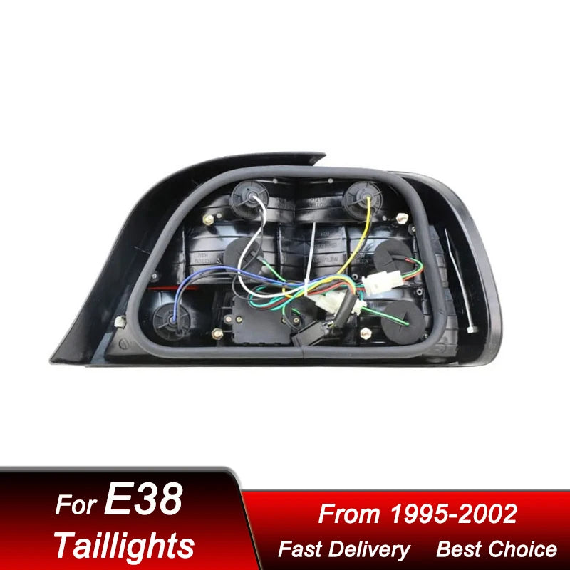Car styling Tail Lights For BMW 7 series E38 740i 1995-2002 new style full LED Dynamic Turn Signal Light Tail Lamp Assembly