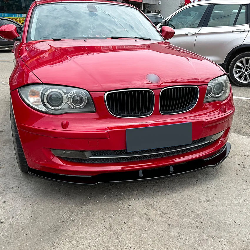 For BMW 1 Series E81 E82 E87 E88 LCI Model Car Front Bumper Lip Spoiler Spiltter Diffuser By ABS Body Kit 2005-2011