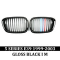 for BMW E39 5 Series Facelift Grill Black Matte Chrome Front Kidney Grille Car Tuning Body Kit