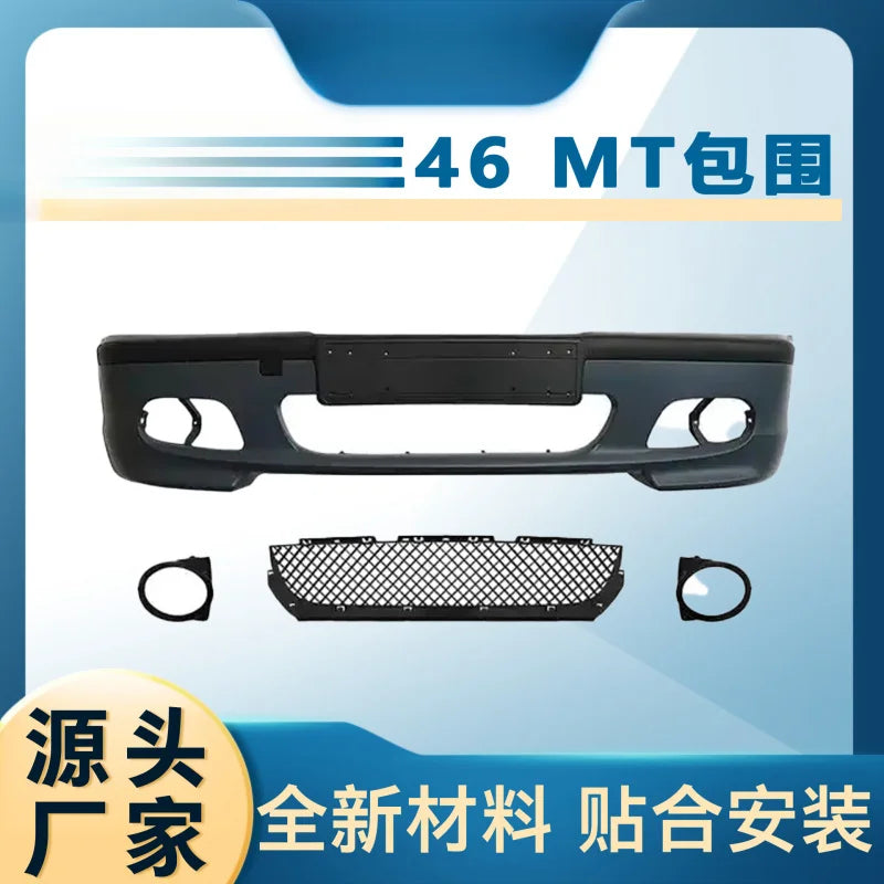 For BMW 3 Series E46 (1999-2004) MT Style Front Bumper Large Body Kit