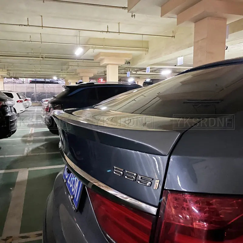 For BMW 5 Series GT F07 Spoiler 2010-2016 Spoiler AC Style Sport Body Kit Accessories Carbon Fiber Look and Gloosy Black