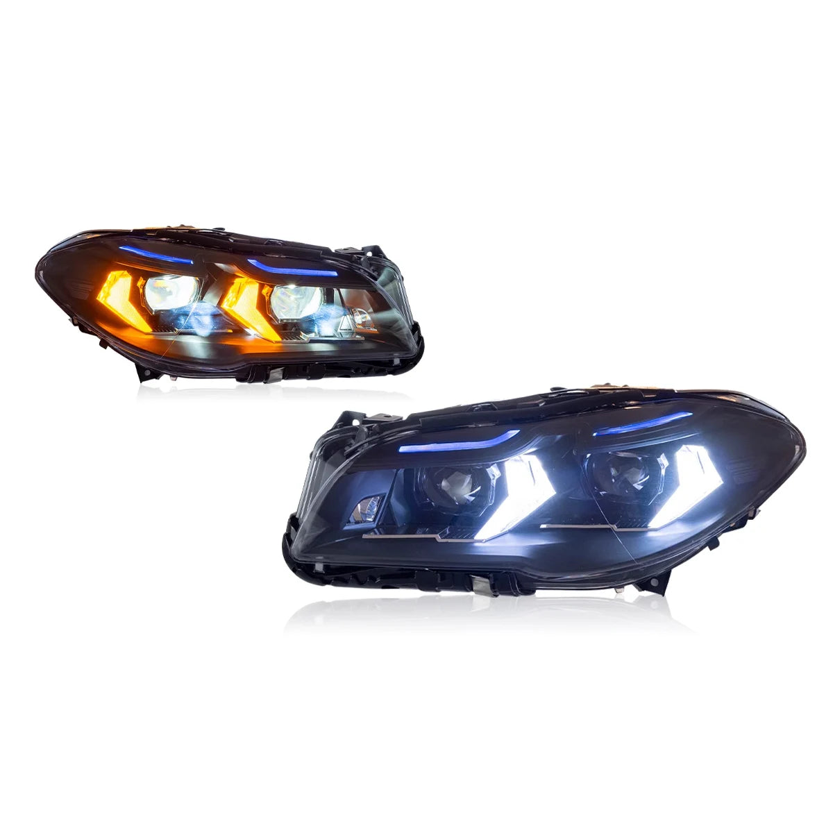 Car For BMW 5 Series F10 F18 Headlights 2011-2017 Upgrade Modified to New DRL Dynamic Turn Signal LED Headlight Auto Accessories