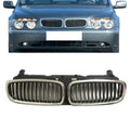 Chrome Front Hood Grille for 02-08 BMW E65 E66 7-Series Sedan 730i 730li 735i 735li 740i 740li 745i 745li 750i 750li 760i 760li