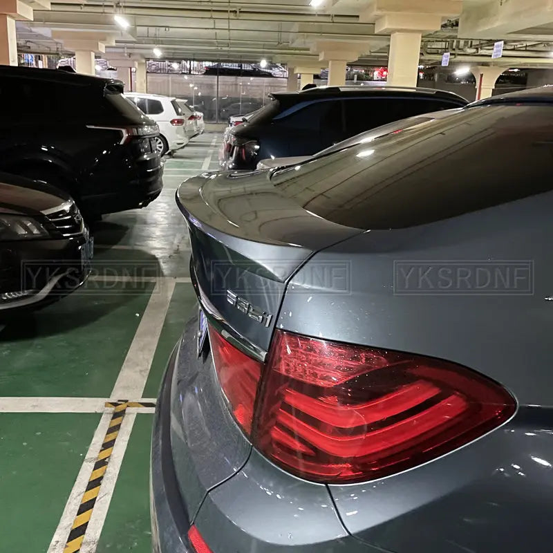 For BMW 5 Series GT F07 Spoiler 2010-2016 Spoiler AC Style Sport Body Kit Accessories Carbon Fiber Look and Gloosy Black