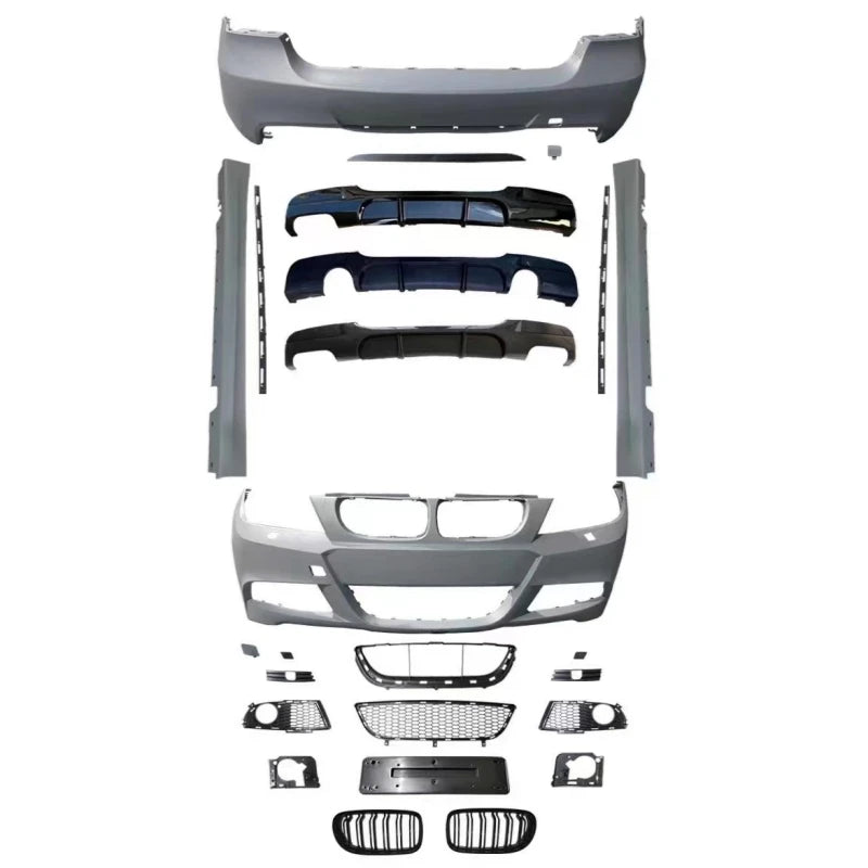 Tom AutoE90 Facelift Front and Rear Bumper M Sport M3 Bodykit Body Kit for  3 Series E90 320i 2005 2006 2007 2008 2009 2010 2
