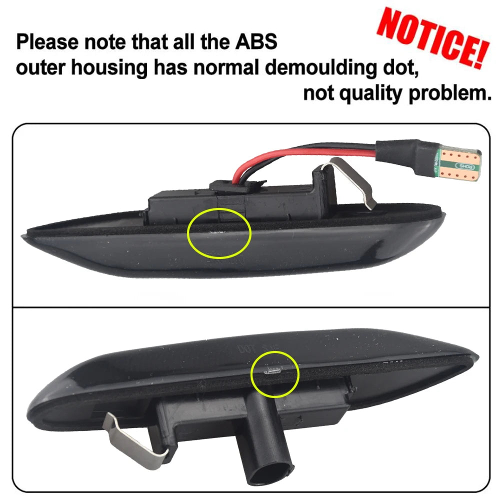 Sequential Flashing LED Turn Signal Side Marker Light For BMW E60 E61 E90 E91 E87 E81 E83 E84 E88 E92 E93 E82 E46 1 3 5 series