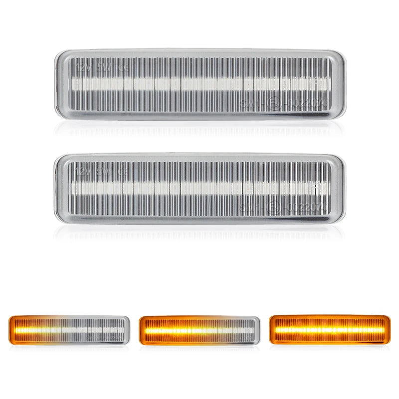 For BMW 5-Series E39 520i 520d 523i 525d 525i 525tds 528i 530d 530i 540i 540iP M5 LED Side Marker Lamp Amber Fender Turn Signal