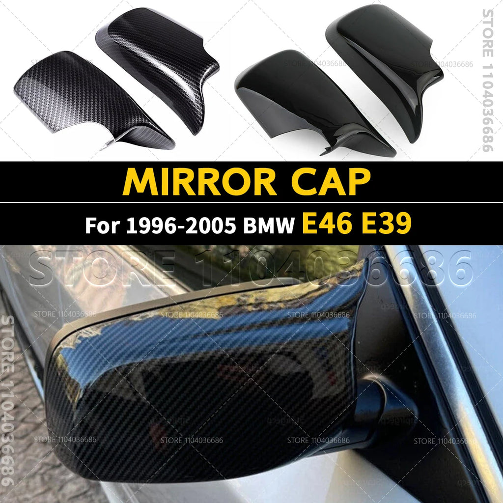 For 1996-2005 BMW 320i 323i 325i 328i 330i 525i 528i 530i 540i E46 E39 Rearview Side Mirror Cover Cap 51168238375 51168238376