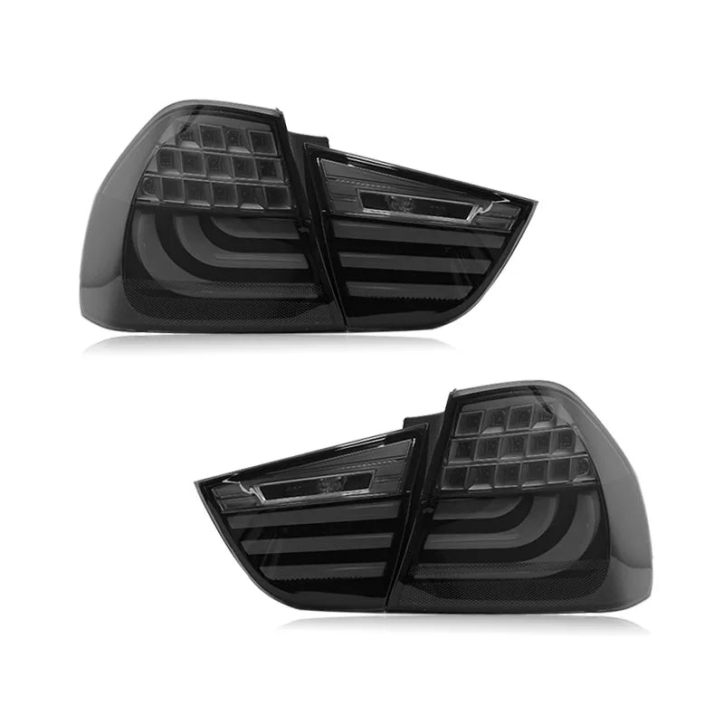 For BMW 3 Series E90 i318 i320 2005-2012 LED Car Tail Light Assembly Flowing Water Flicker Tail Lamps Plug and Play Taillights