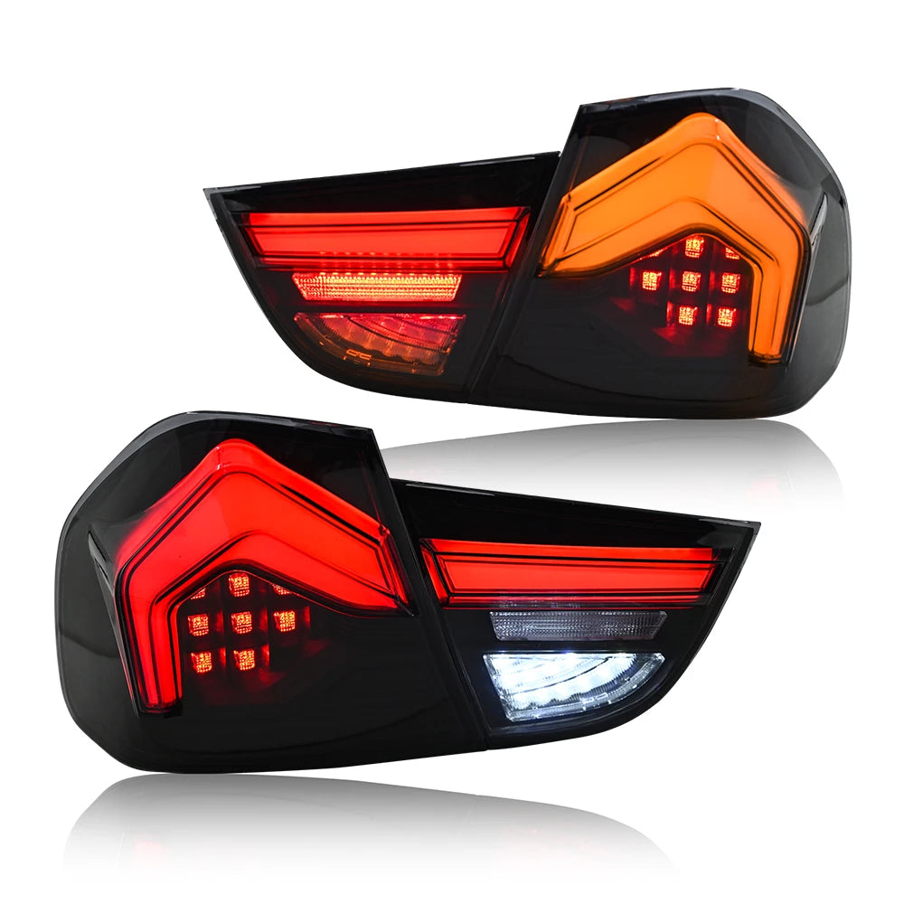 Pair LED Tail Light Assembly For BMW 3 Series E90 2009 2010 2011 2012 Rear Fog Running Light Taillight