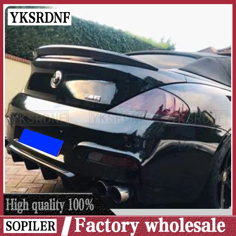 Spoiler For BMW 6 Series E63 E64 2004 2005 2006 2007 2008 2009 Carbon Fiber Material Tail Wing Rear Tail Wing Car Styling