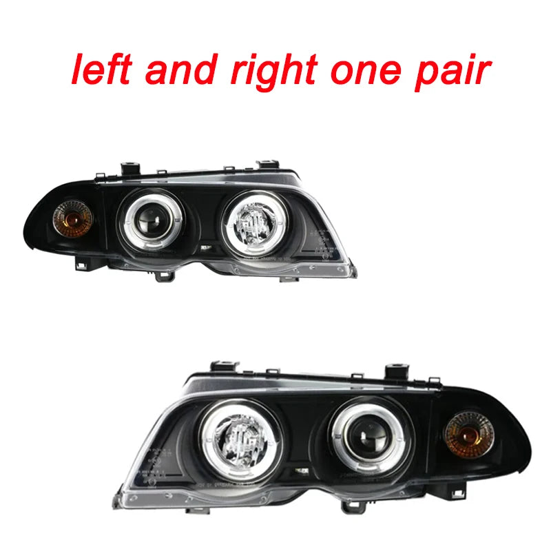 Hot Car Headlights For BMW 3 series M3 E46 4 doors 98-01 EMARK LED DRL Headlamp Assembly Upgrade Projector Lens Accessories Kit