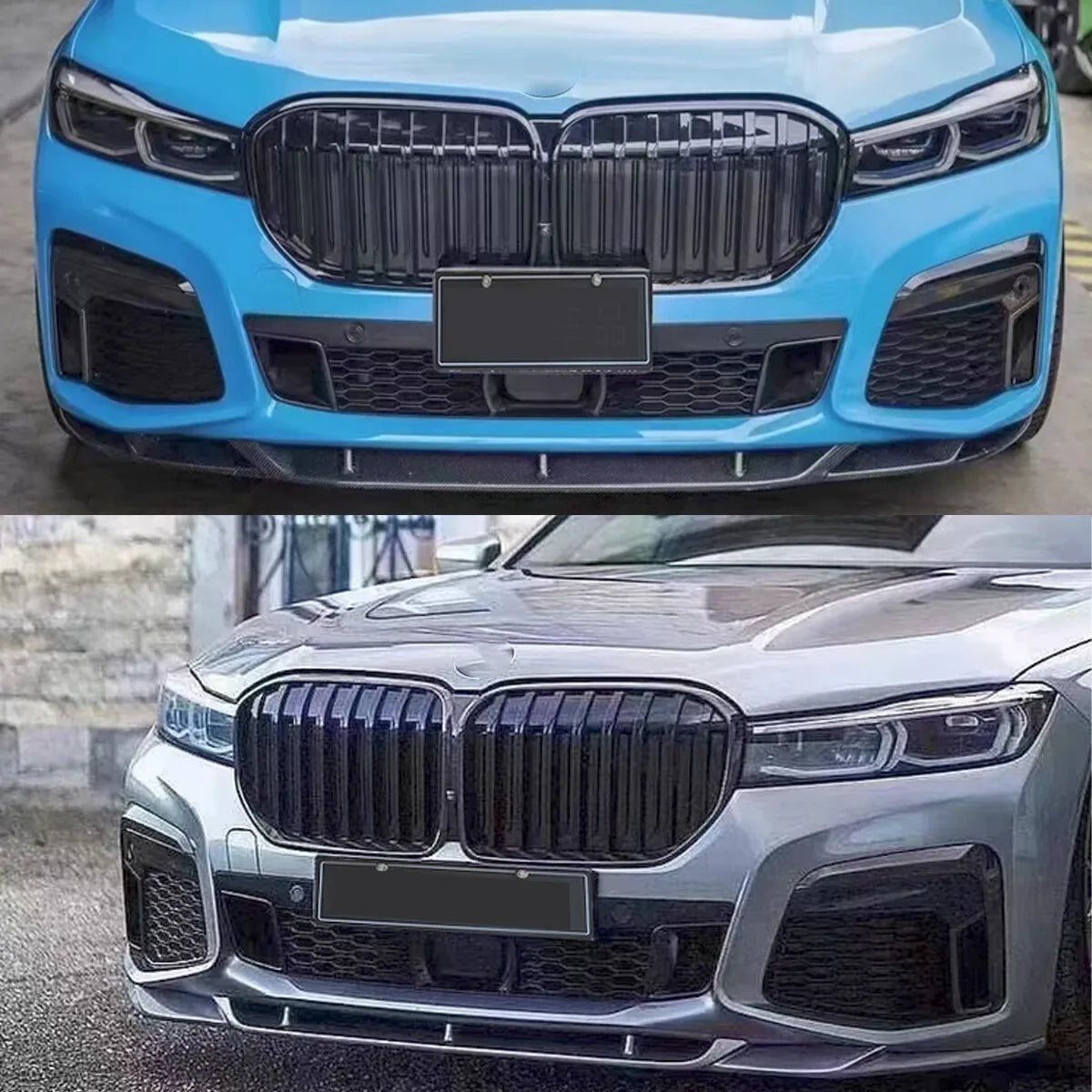 CARBON LOOK FRONT LIP FOR BMW 7 SERIES G11 G12 730i 740i 750i 730d 2019 2020 2021 2022 front bumper SPOILER SPLITTER PERFORMANCE