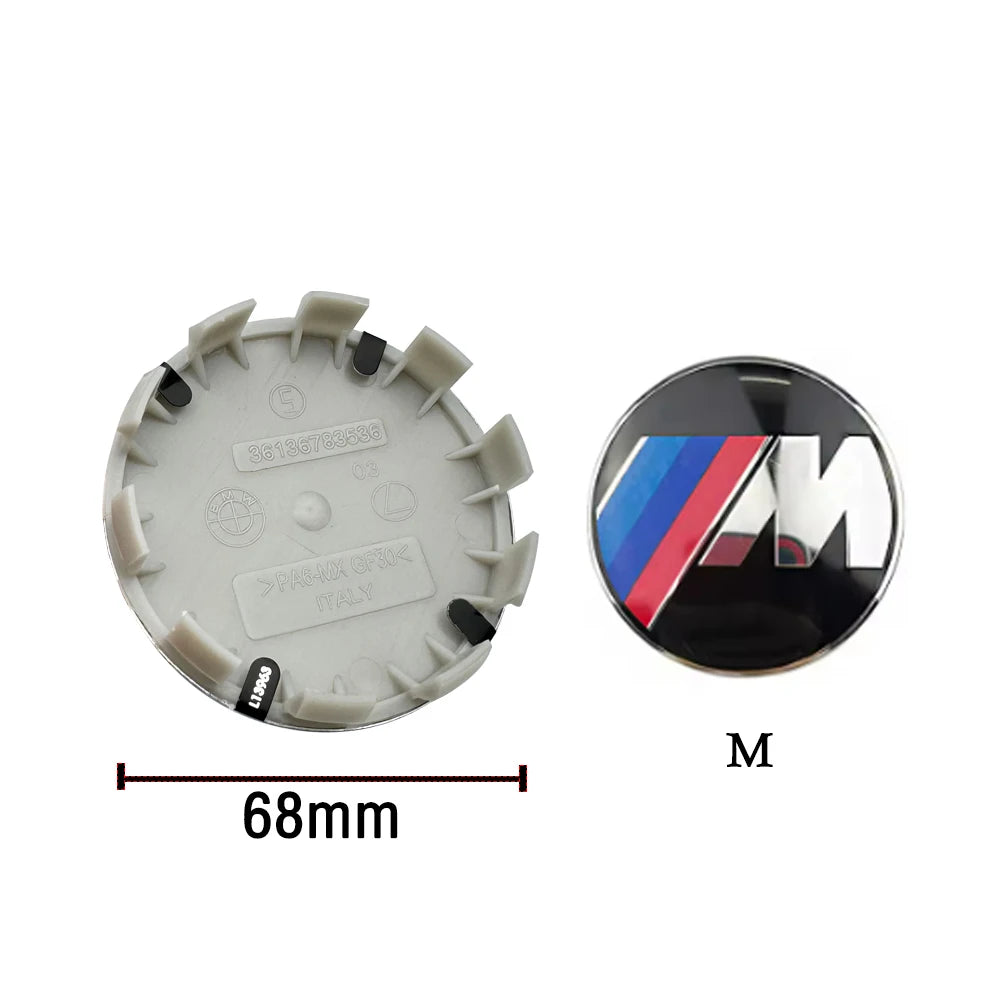 4PCS 68MM 56MM Car Wheel Center Hub Cap For BMW mini E87 M Performance E36 E46 E60 E90 E91 E92 E93 F30 F20 M3 Car Accessories