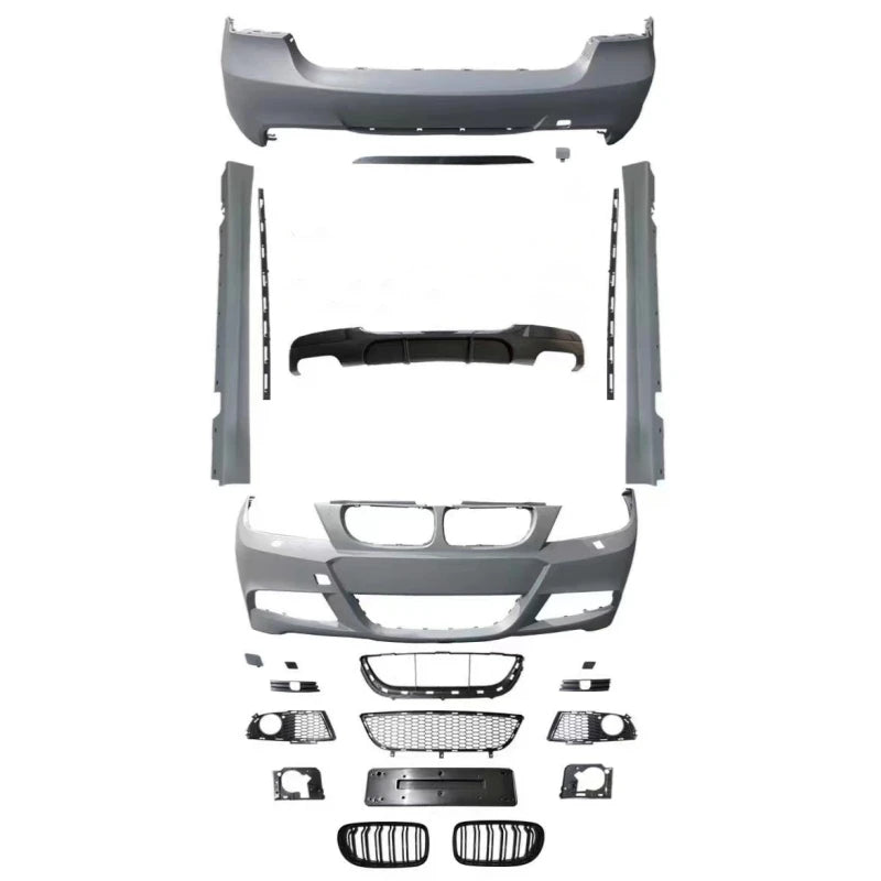 Tom AutoE90 Facelift Front and Rear Bumper M Sport M3 Bodykit Body Kit for  3 Series E90 320i 2005 2006 2007 2008 2009 2010 2