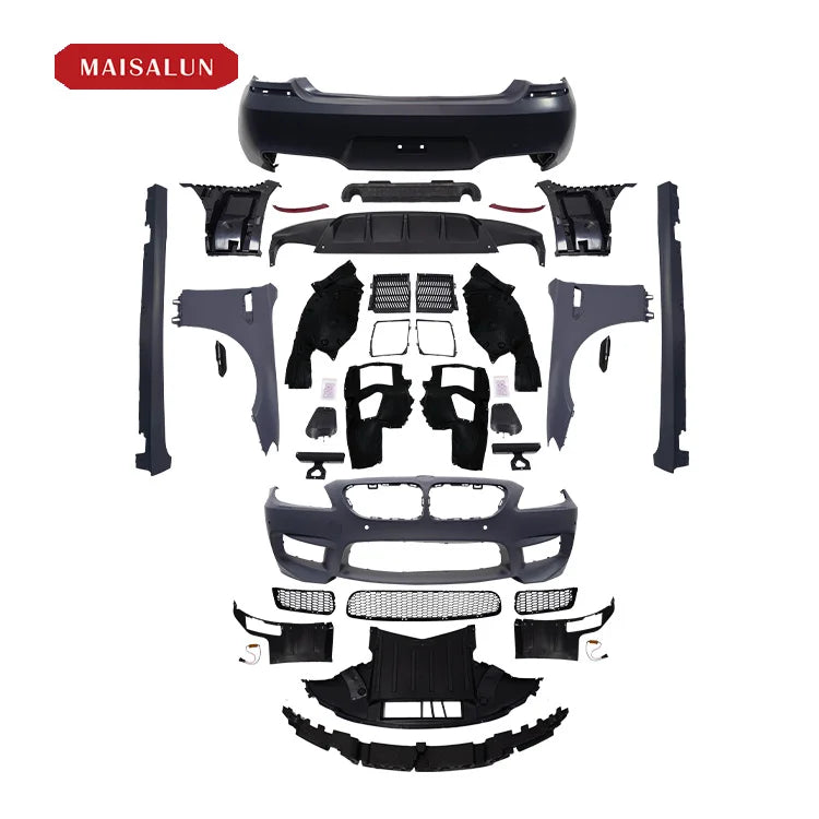 Wholesale PP Material Body Kit Car Accessories for BMW 6 Series F06 F12 F13 M6 Front Bumper Rear Bumper Side Skirts Bodykit