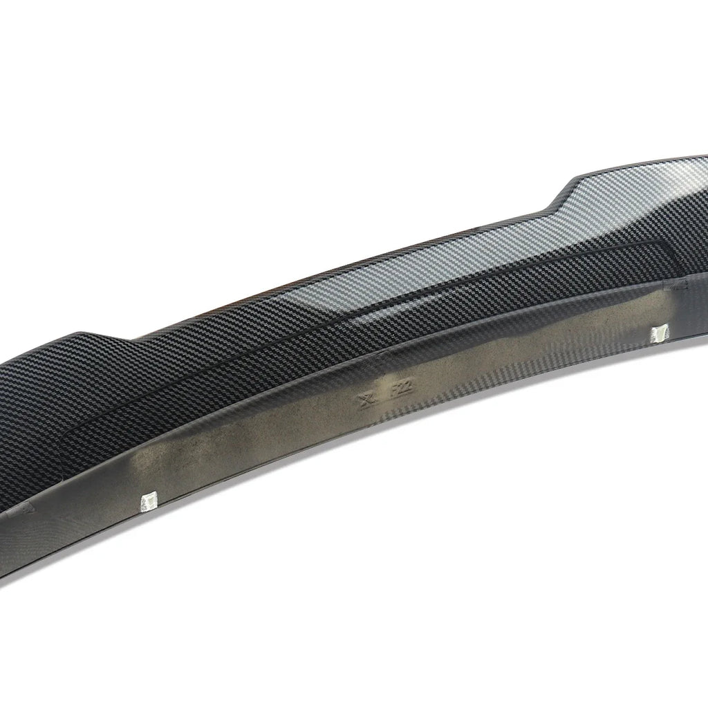 Carbon Fiber Look Rear Trunk Spoiler Lip Diffuser For BMW F22 2 Series Coupe & F87 M2 2014-2021 Replacement Part