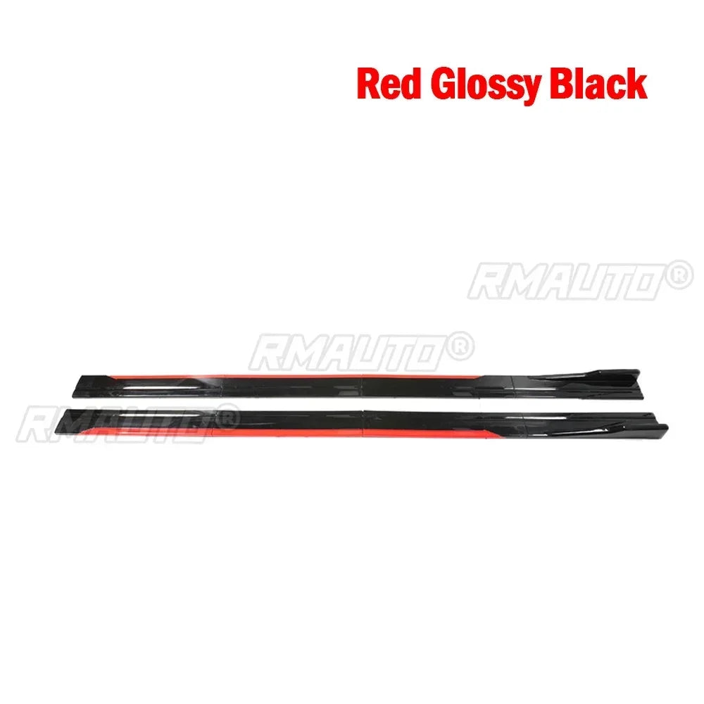 High Quality 2.2m Side Skirts Extension Rocker Splitters Diffuser Winglet Wings For BMW 7 Series G11 G12 4-Door Sedan LCI 2020+