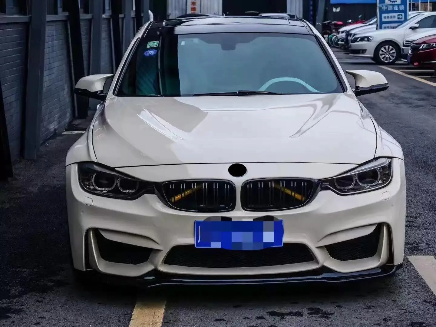 Car body kit for BMW 3 series F30 F35 13-19 modified m3 style front rear bumper grill fender Side skirt widen surround
