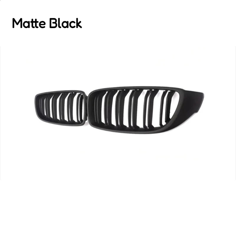 For BMW 4 Series F32 F33 F36 M3 F80 M4 F82 Car Front Bumper Grille Racing Grill 12-18 Dual-Slat Glossy Black Grilles Accessories