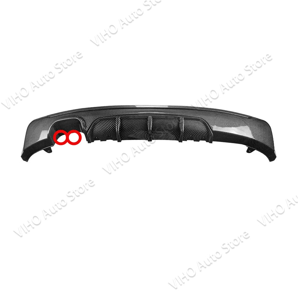 F22 F23 M sport Car Rear Bumper Dual Lip Splitters Spoiler Kits Lower Diffuser Lip For BMW 220i 228i 230i 235i 2 Doors 2014-2020