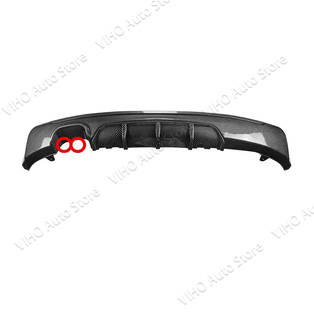F22 F23 M sport Car Rear Bumper Dual Lip Splitters Spoiler Kits Lower Diffuser Lip For BMW 220i 228i 230i 235i 2 Doors 2014-2020