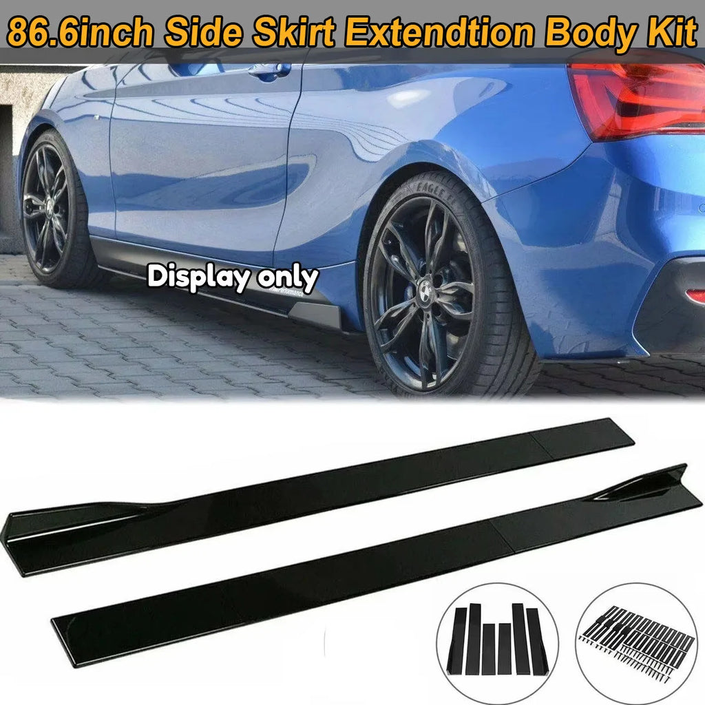 86.6" For BMW F20 F21 M Sport 2015-2019 Side Skirts Extension Rocker Splitters Diffuser Winglet Body Kit Car Accessories