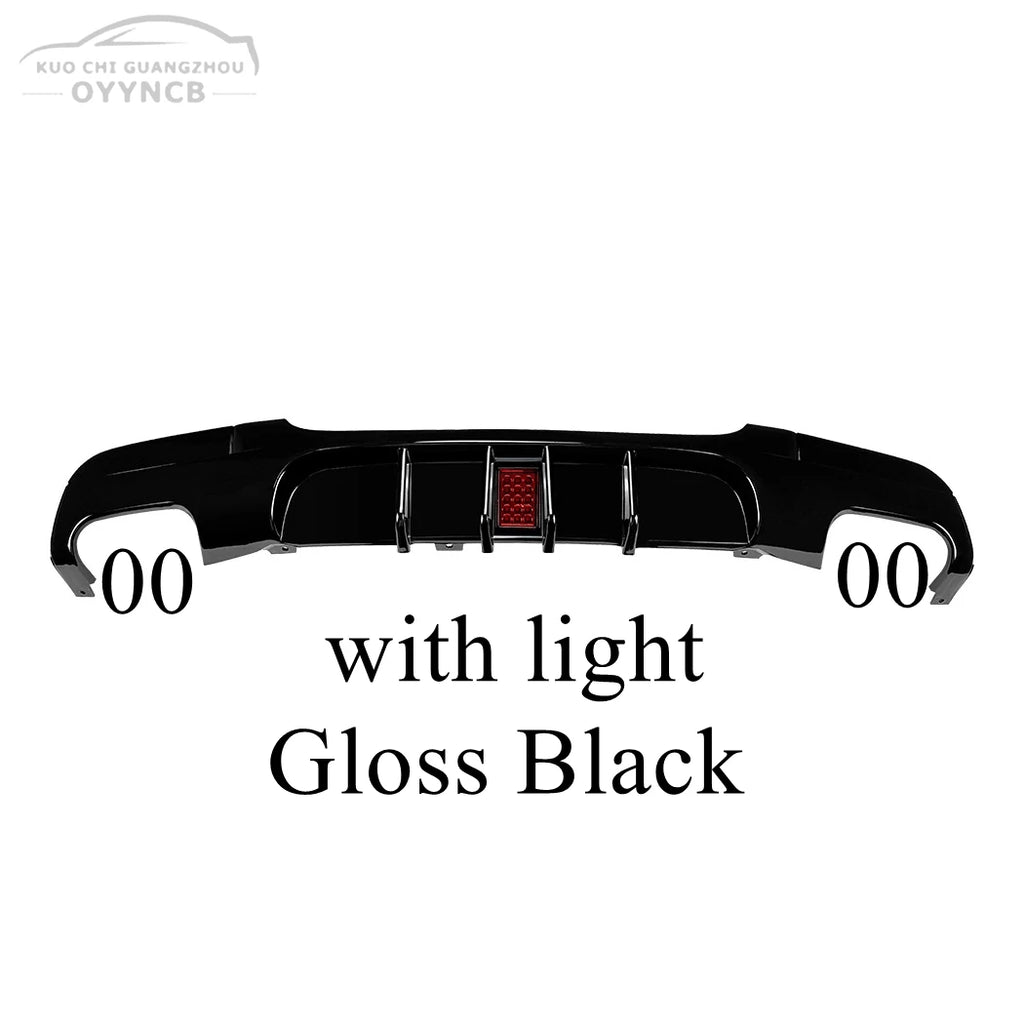 MP Style Rear Bumper Diffuser For BMW 3 Series E90 E91 320i 320d 325d 330d 335i 2005-2012 4-Door M-Sport Bodykits Tuning Black