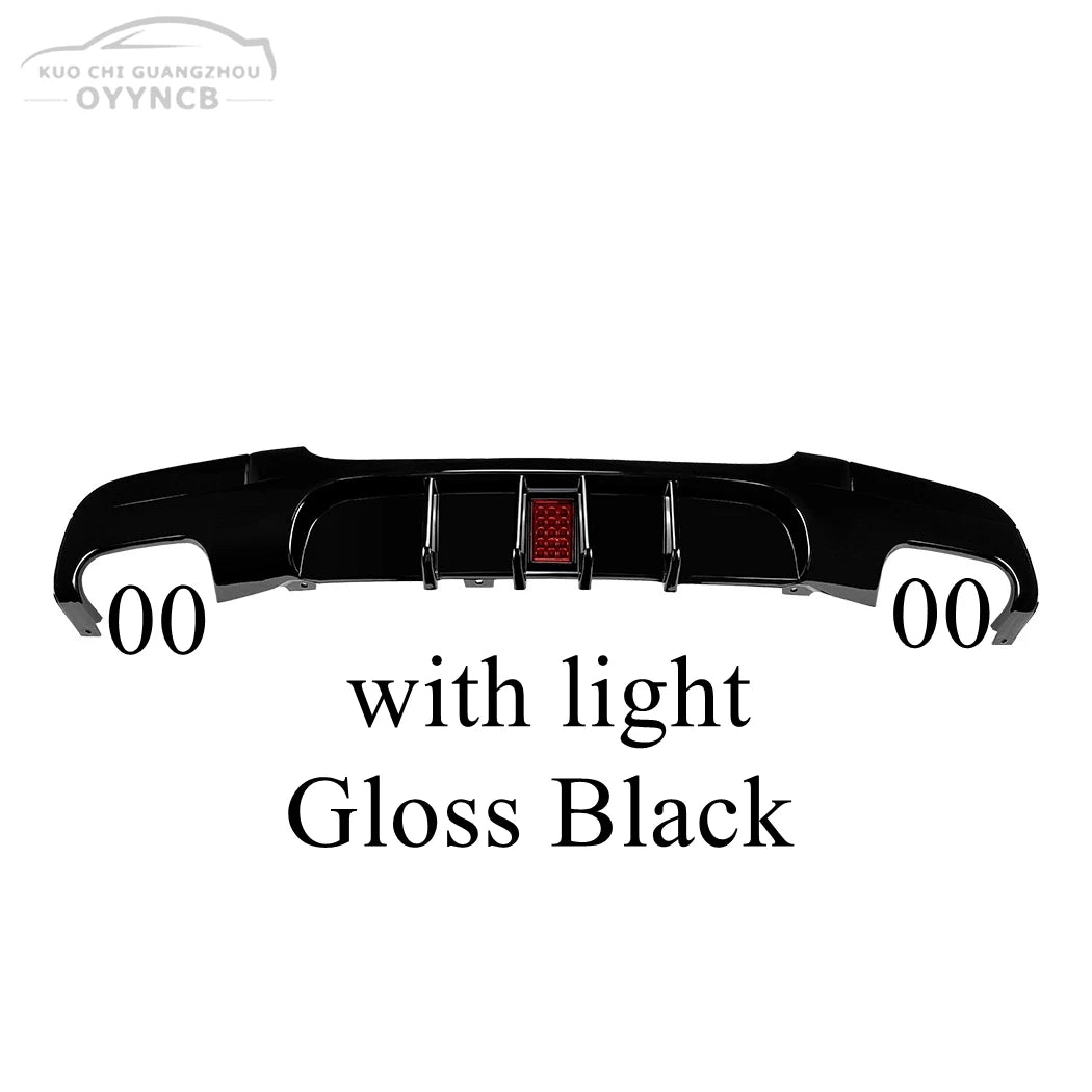 MP Style Rear Bumper Diffuser For BMW 3 Series E90 E91 320i 320d 325d 330d 335i 2005-2012 4-Door M-Sport Bodykits Tuning Black