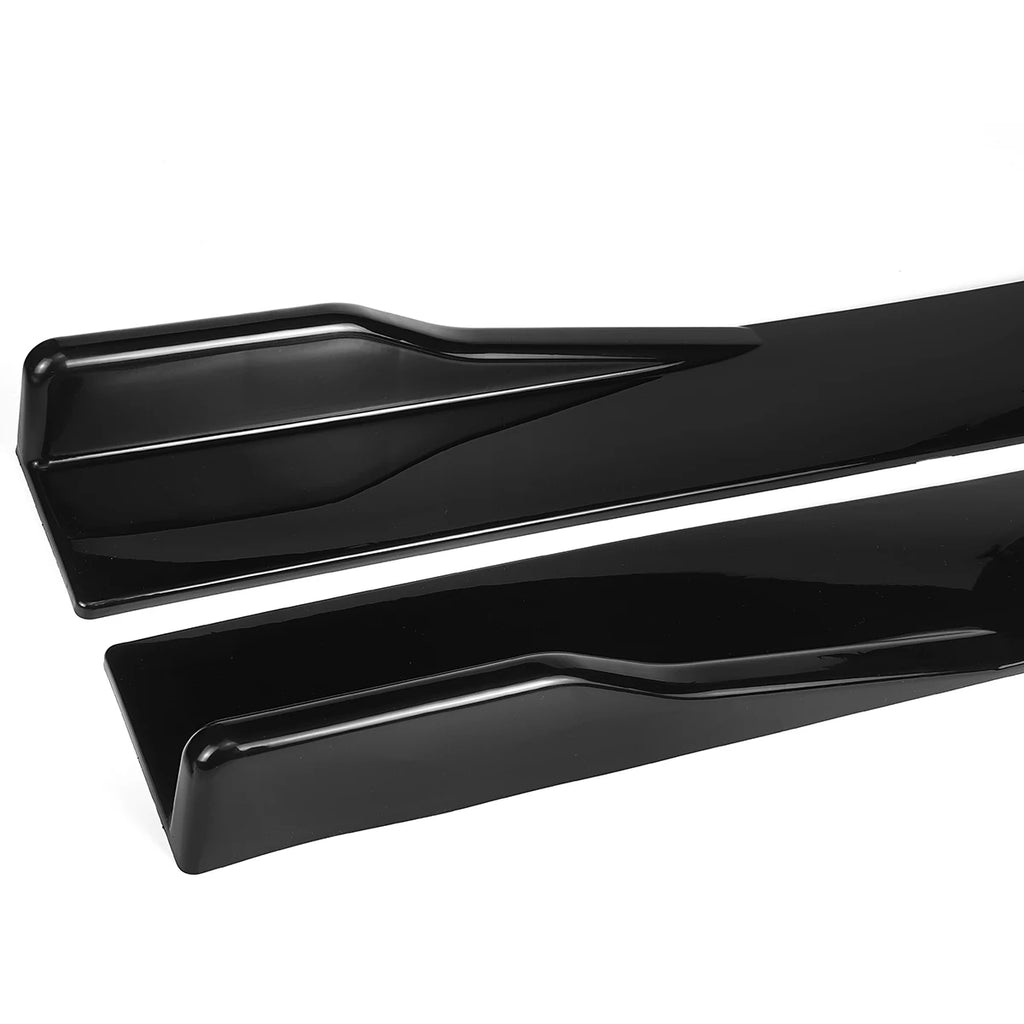 Black 2m Side Skirts Rocker Splitters Diffuser Winglet Wings For BMW F30 F80 M3 F82 M4 3-Series 320i 325i 330i