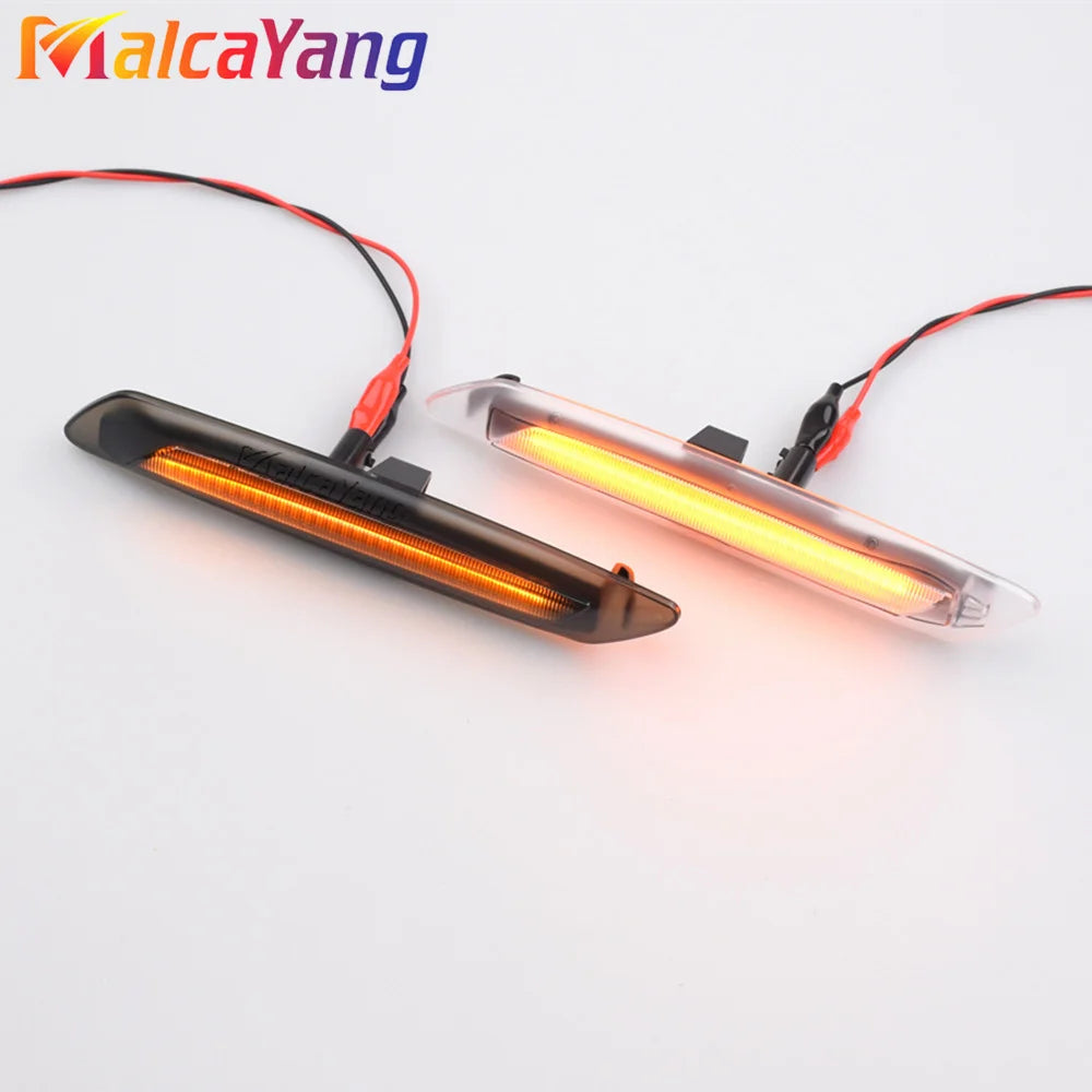 2PCS Sequential Dynamic LED Turn Signal Side Marker Light For BMW 5 Series F10 F11 528i 528iX 535i 535iX 550i 550iX Hybrid 5