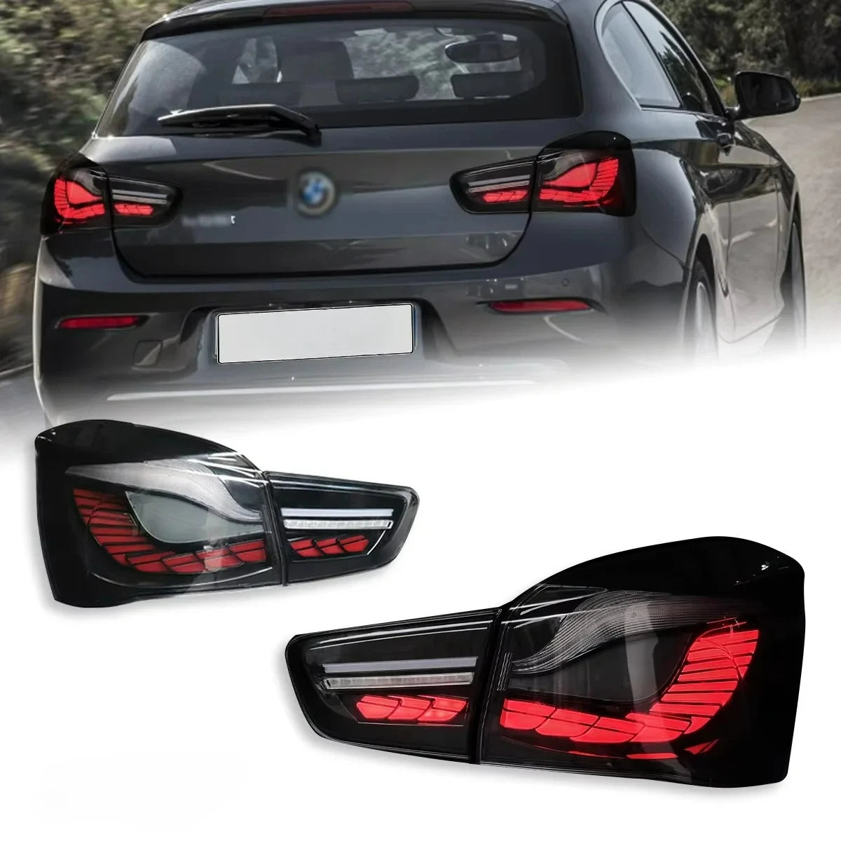 For BMW 1 Series Hatchback Tail Lamp Assembly Long Lin LED Rear Streamer Lamp Modified F20 F21 New Condition Voltage 2015-2018