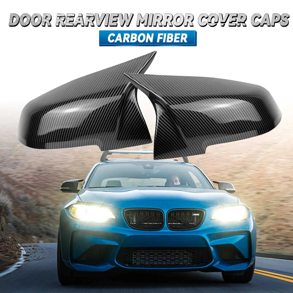 For BMW 1 2 3 4 X Series Rear View Side Mirror Cover F20 F21 F22 F23 F30 F32 F36 X1 E84 F87 M2 Carbon fiber pattern Accessories