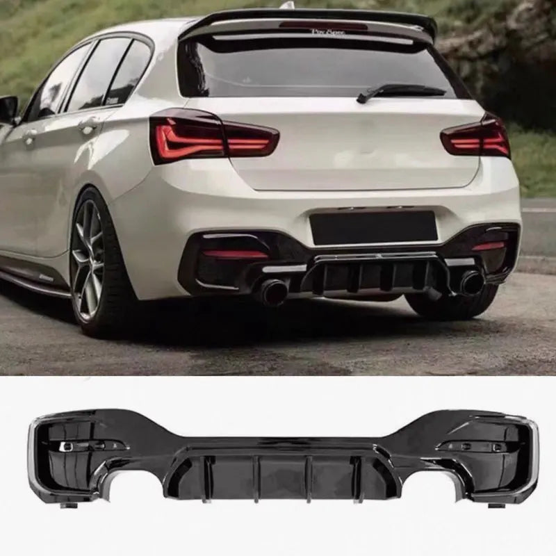Rear Bumper Diffuser Lip MP Style For BMW 1 Series F20 F21 120i 120d 125d 125i M Sport LCI 2015~2019 Auto Rear Diffuser BodyKits