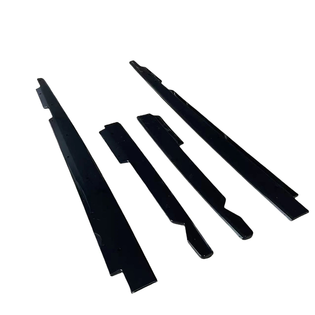 High Quality ABS Car Side Skirt For BMW E90 E92 E93 M3 4-Door 2005-2013 Splitters Diffuser Bumper Spoiler Body kit Glossy Black