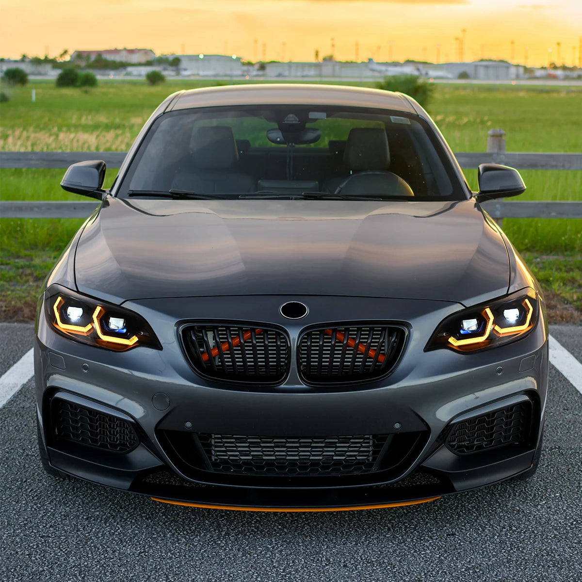 Projector Lens LED Headlight Assembly For BMW F22 F23 228i xDrive 230i M235i M240i 2014-2018 Turbo Xenon Headlamp