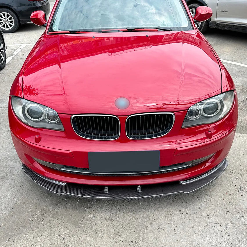 For BMW 1 Series E81 E82 E87 E88 LCI Model Car Front Bumper Lip Spoiler Spiltter Diffuser By ABS Body Kit 2005-2011
