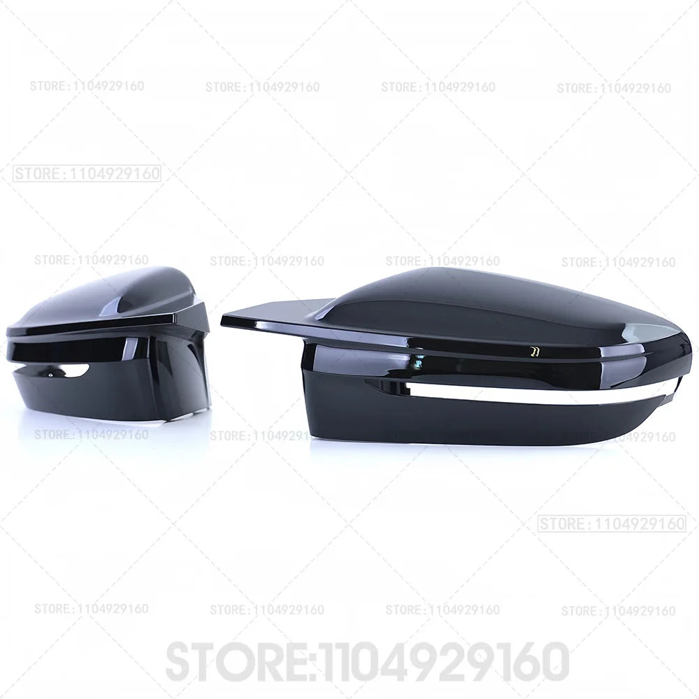 G30 G38 Bright Black Side Wing Rearview Mirror cover caps For BMW 2 3 4 5 7 Series G20 G21 G28 G22 G11 G12 G42 M4 style LHD RHD