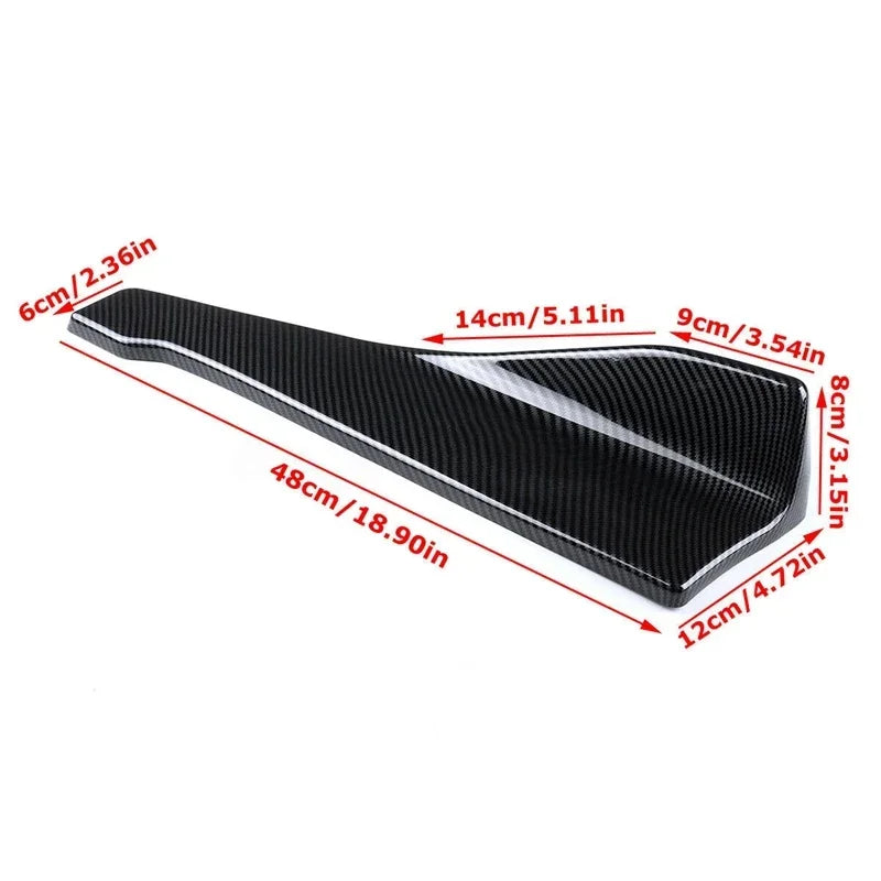 48cm For BMW E90 E46 F30 E39 G20 Side Skirt  Rear Bumper Lip Splitters Canards Cover Extendsion Kit Car Tuning Accessories