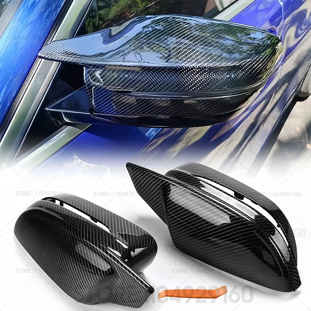 G30 G38 Bright Black Side Wing Rearview Mirror cover caps For BMW 2 3 4 5 7 Series G20 G21 G28 G22 G11 G12 G42 M4 style LHD RHD