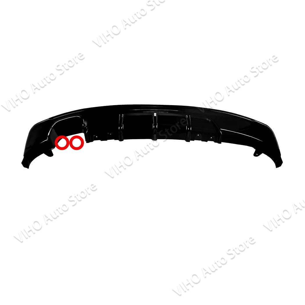 F22 F23 M sport Car Rear Bumper Dual Lip Splitters Spoiler Kits Lower Diffuser Lip For BMW 220i 228i 230i 235i 2 Doors 2014-2020